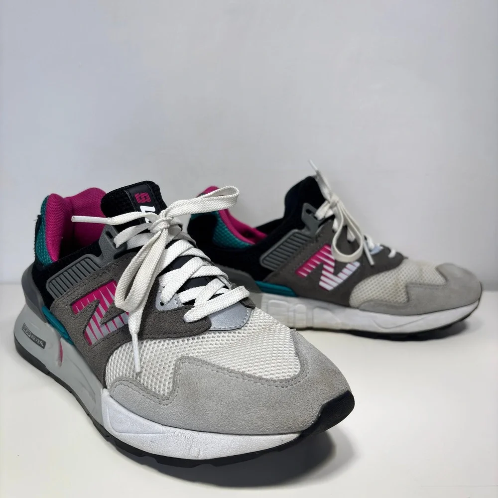 New Balance 997s Abzorb Gray‎ Pink Teal South Beach Running Shoes Sneakers 8 - Picture 2 of 12